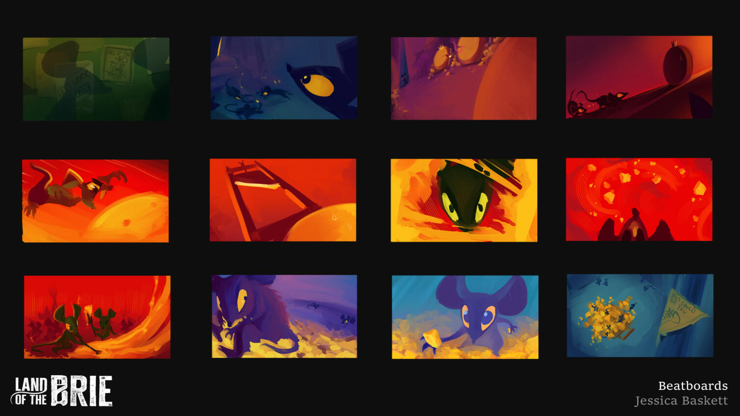 "Land of the Brie" Beatboards/Color Script. 2025.
